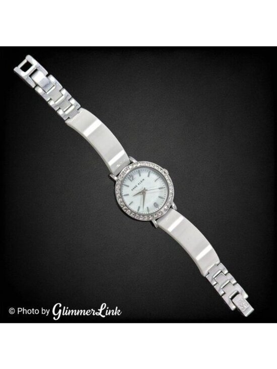 Anne Klein AK1443 White Ceramic Collection Clear Crystals Ladies Watch main image 3